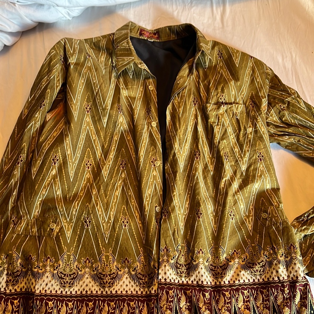Batik Anugerah Mens XXL Lined Top Preowned